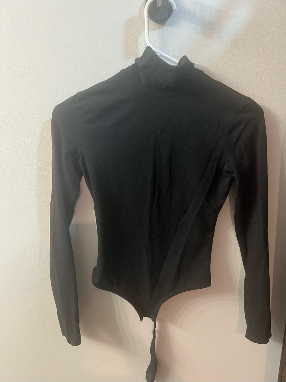 Madewell Black Long-Sleeve Turtleneck Bodysuit